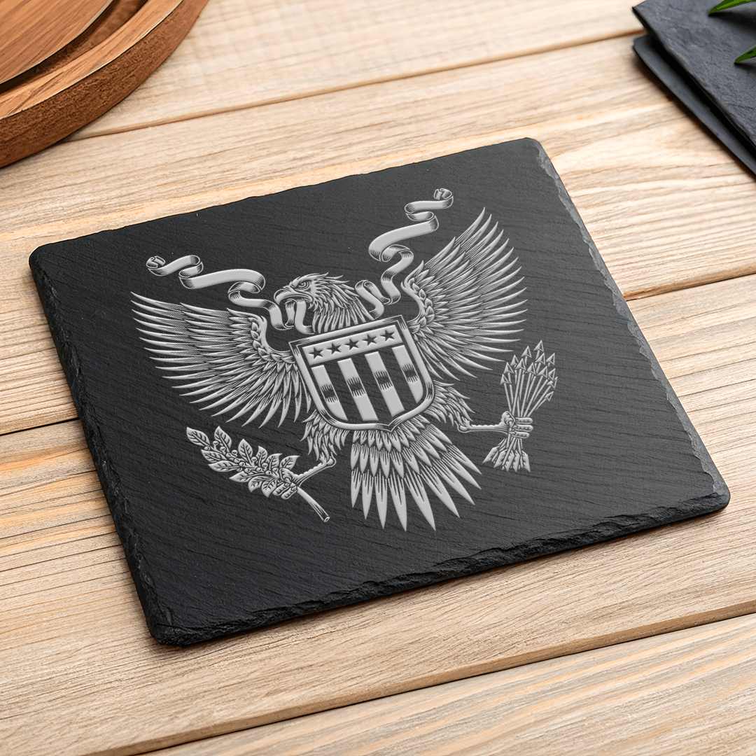 American Eagle Slate Coaster (Set of 4)