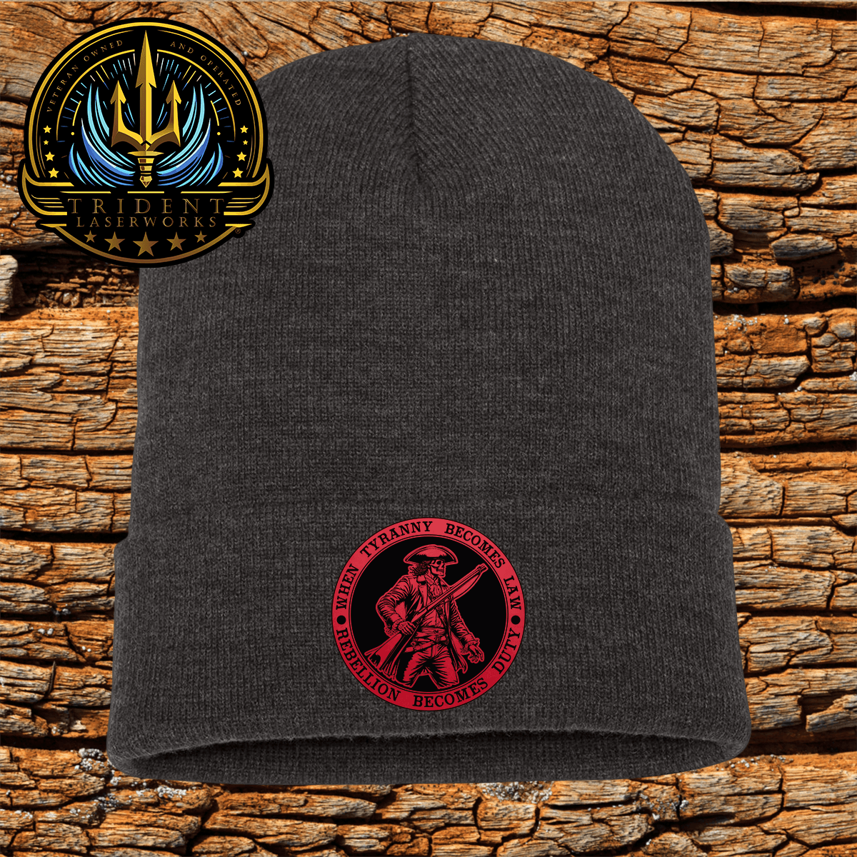 When Tyranny Becomes Law, Rebellion Becomes Duty Winter Beanie