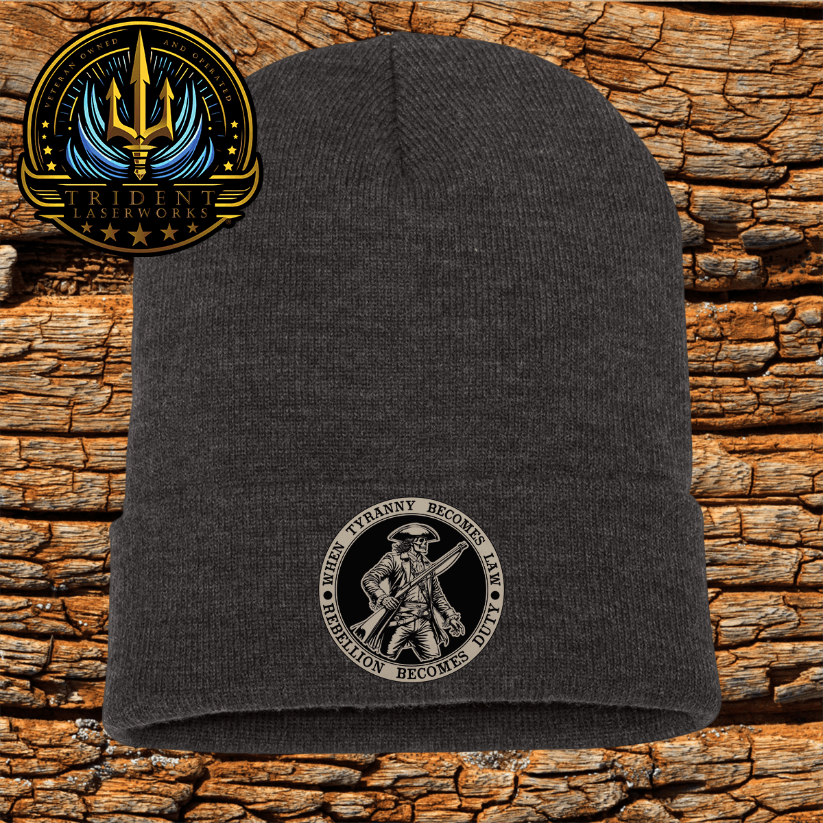 When Tyranny Becomes Law, Rebellion Becomes Duty Winter Beanie